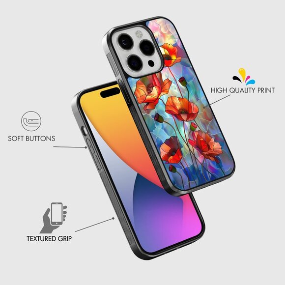 Floral Phone Cover – iPhone 16, 15 Pro, 14, Galaxy S25, S24, S24 Ultra, Pixel 9 - Picture 7 of 9